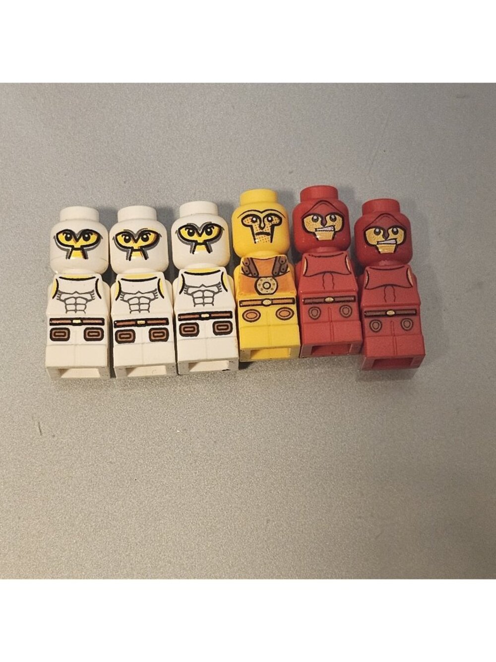 6 Lego Minotaurus 3841 Replacement Gladiators Micro Figure Minifig Game Pieces